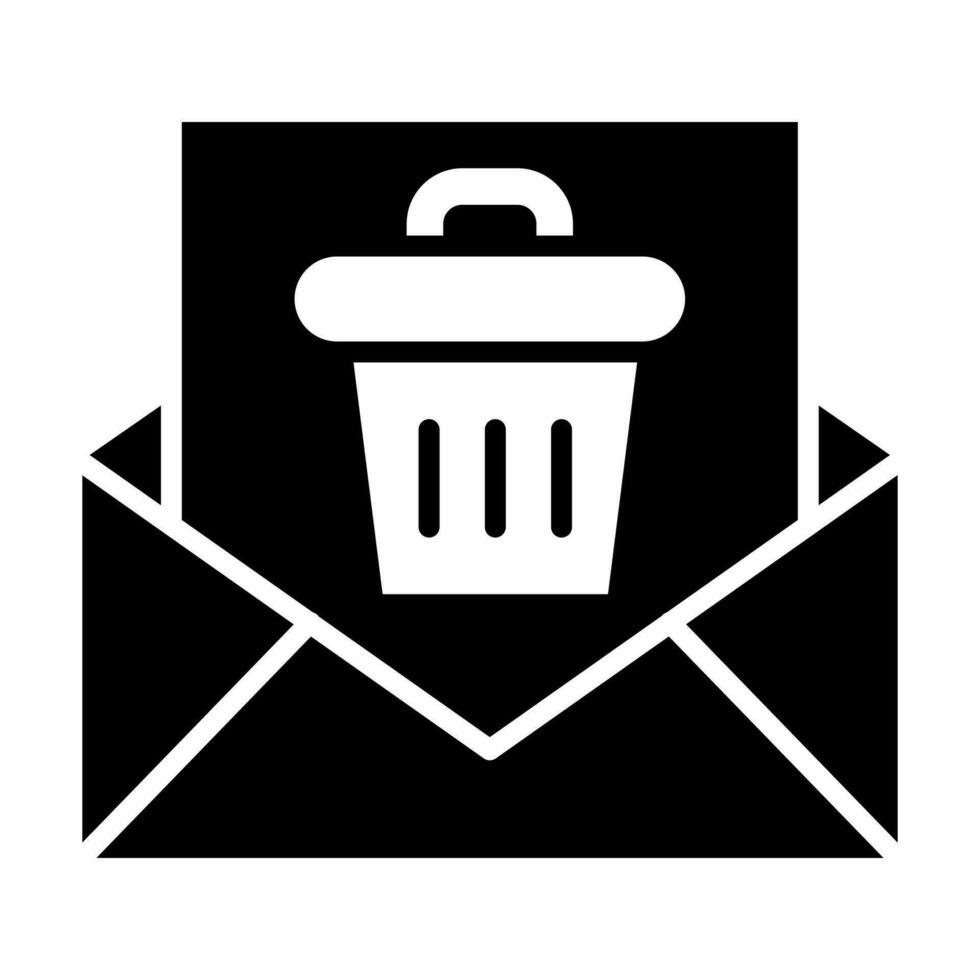 Junk Glyph Icon Design vector