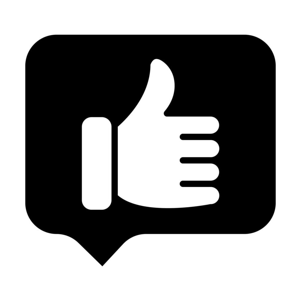 Good Feedback Glyph Icon Design vector