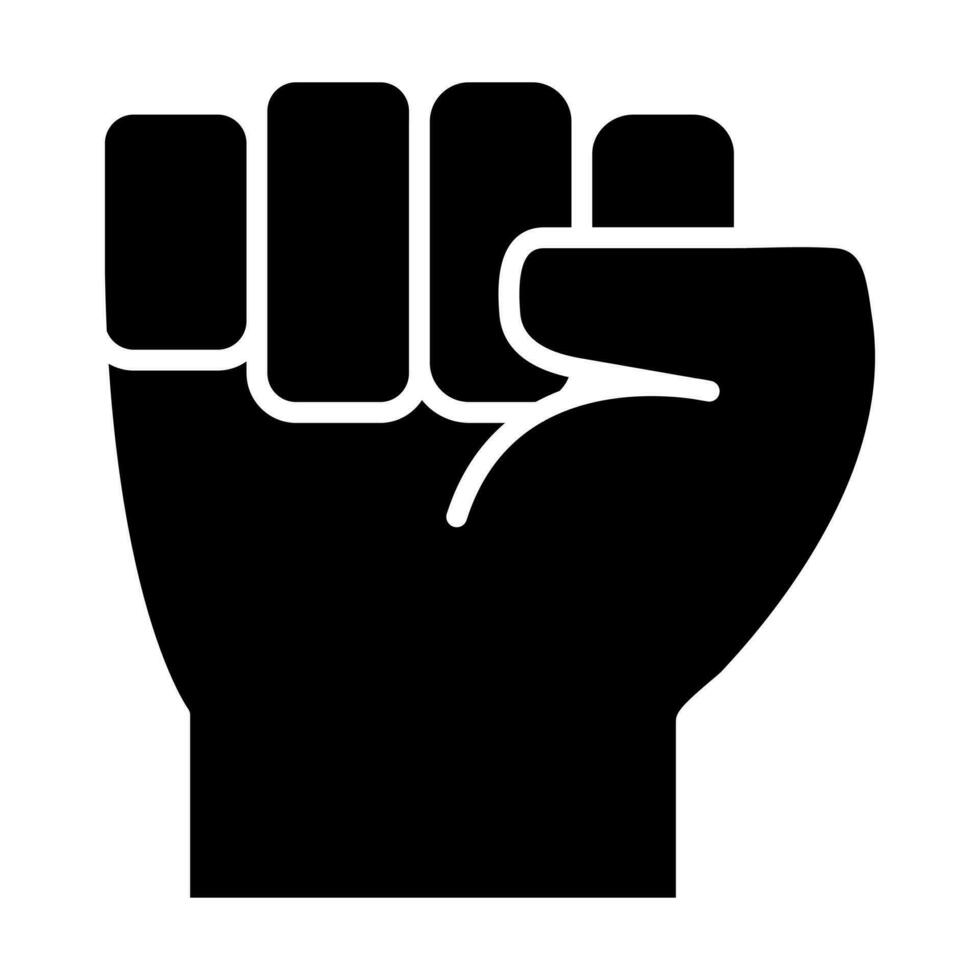 Protest Glyph Icon Design vector