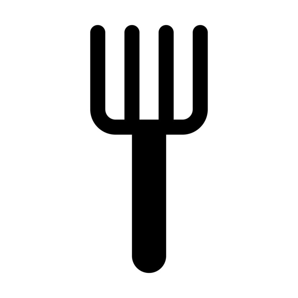 Pitchfork Glyph Icon Design vector