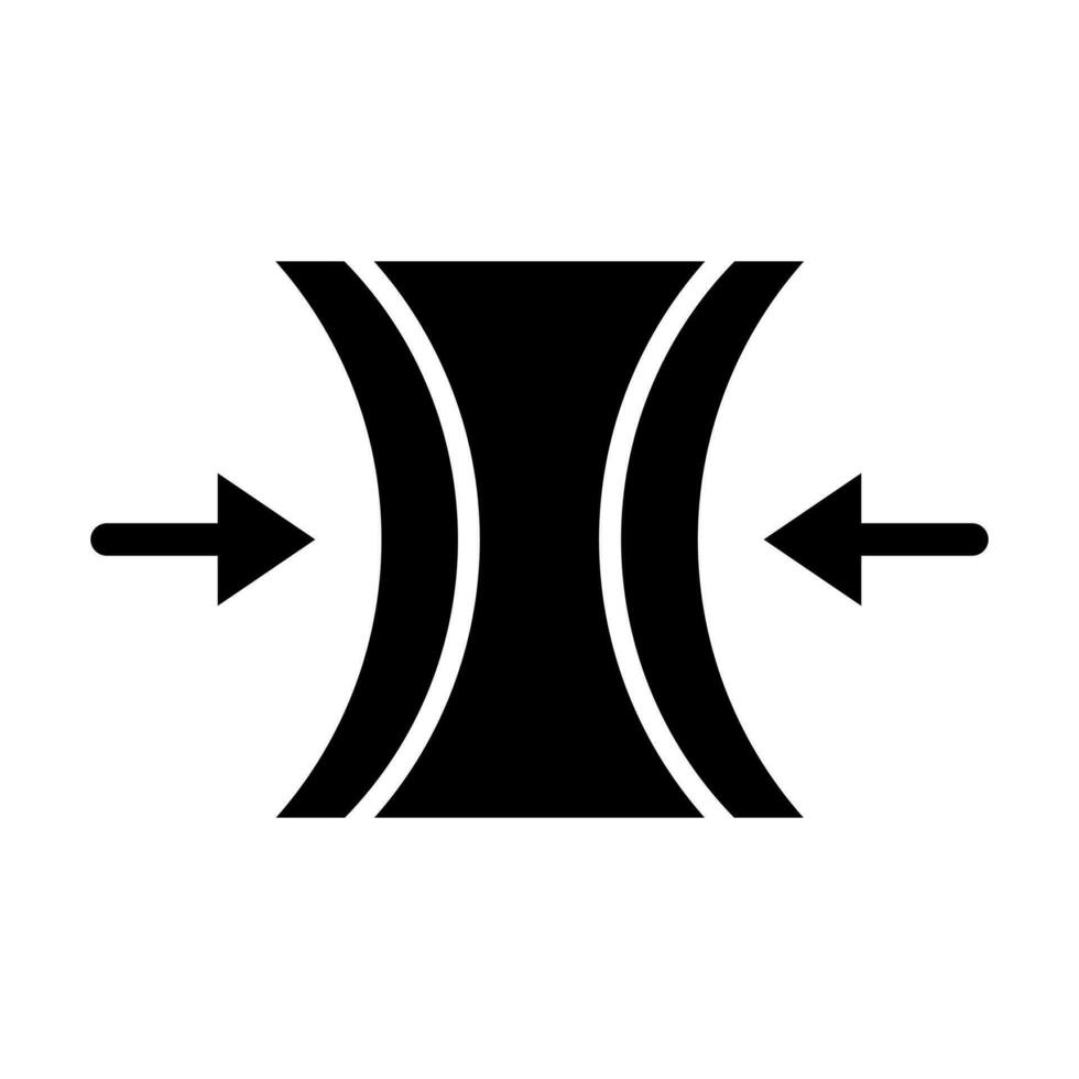 Elasticity Glyph Icon Design vector