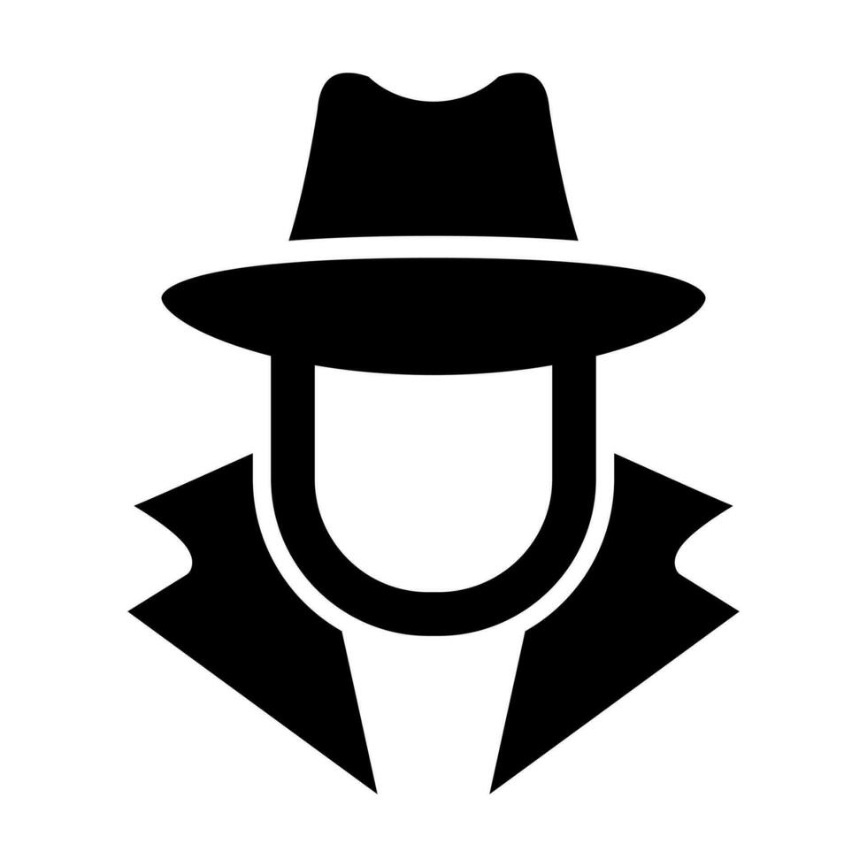 Spy Glyph Icon Design vector