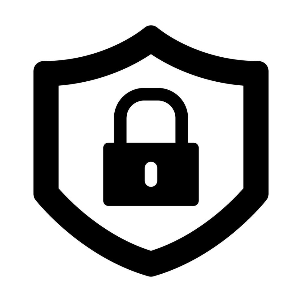 Cyber Security Glyph Icon Design vector