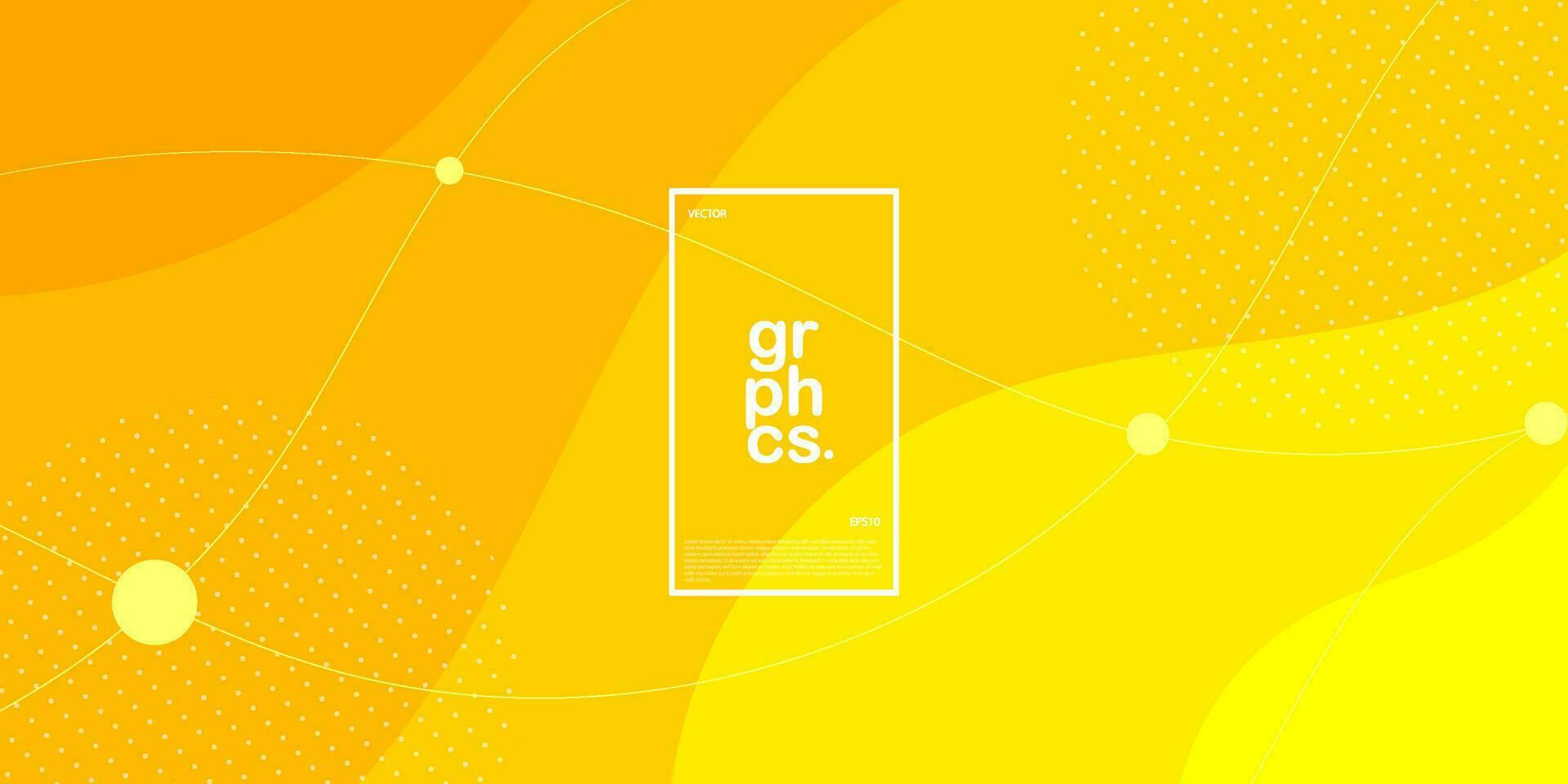 Colorful wave abstract background with orange and yellow gradient color combination. soft color and overlay lines on background. Eps10 vector