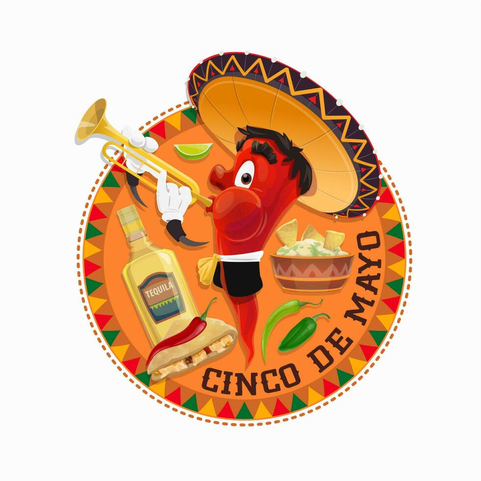 cinco Delaware mayonesa fiesta día festivo, mexicano mayo fiesta vector