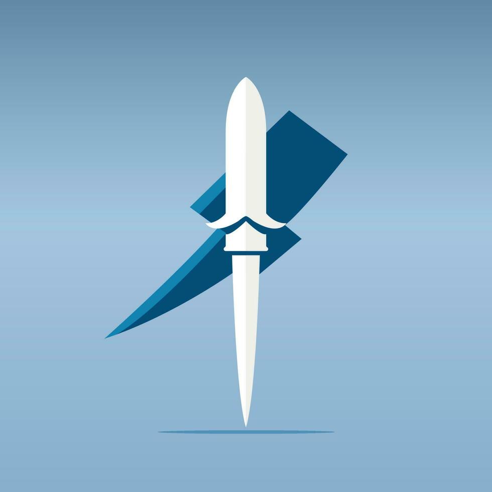 wind turbine on blue background vector