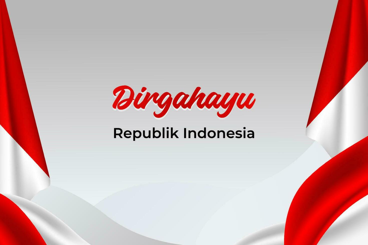 red white flag indonesia vector design background