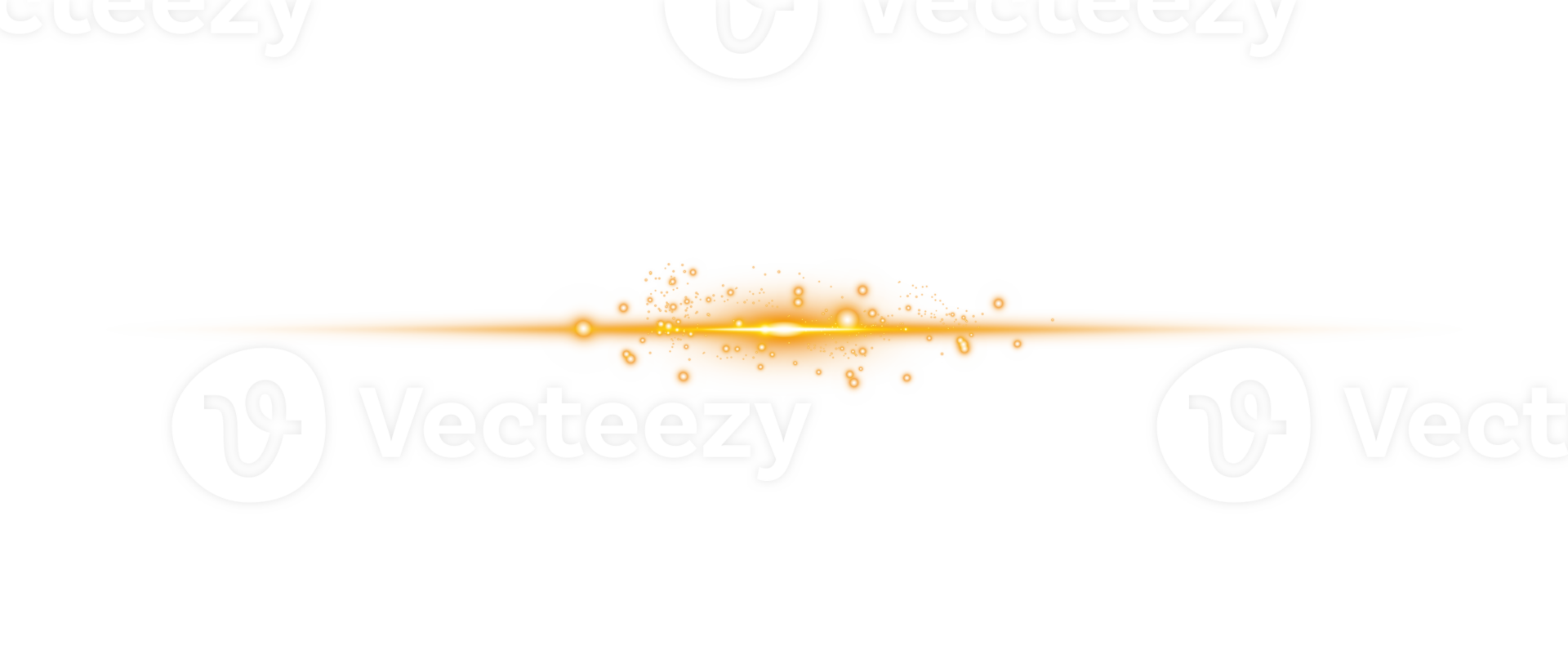 Yellow horizontal lens flares. Laser beams, horizontal light rays. Laser beams. Sparks and stars. PNG. png