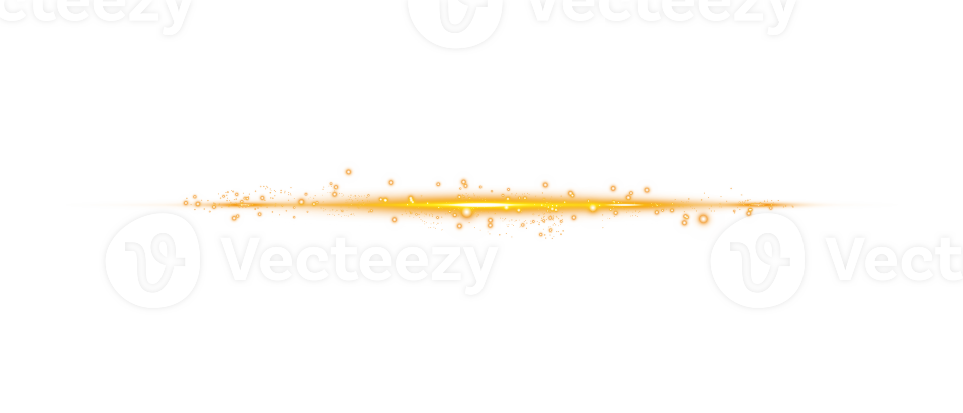 Yellow horizontal lens flares. Laser beams, horizontal light rays. Laser beams. Sparks and stars. PNG. png