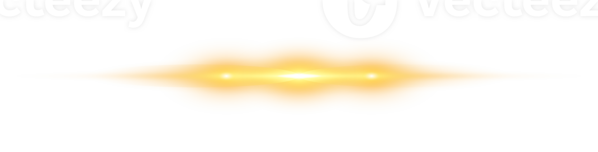 Yellow horizontal lens flares. Laser beams, horizontal light rays. Laser beams. Sparks and stars. PNG. png