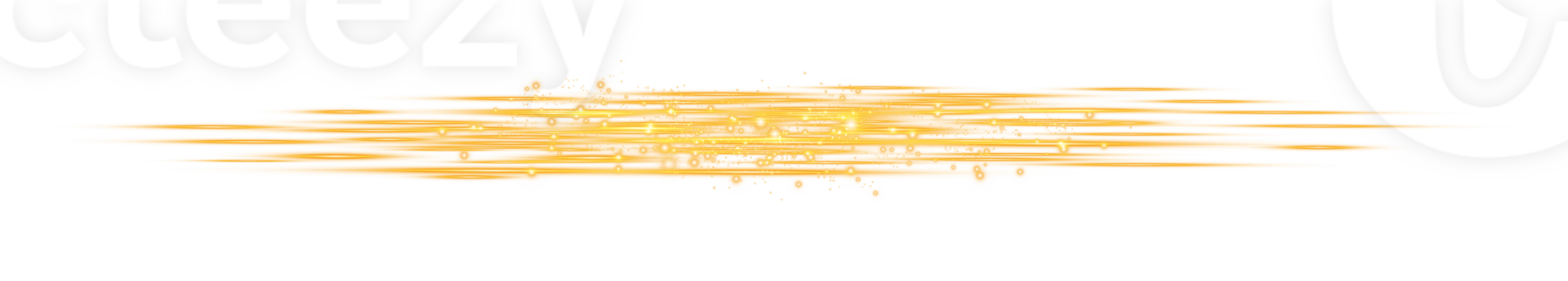 Yellow horizontal lens flares. Laser beams, horizontal light rays. Laser beams. Sparks and stars. PNG. png