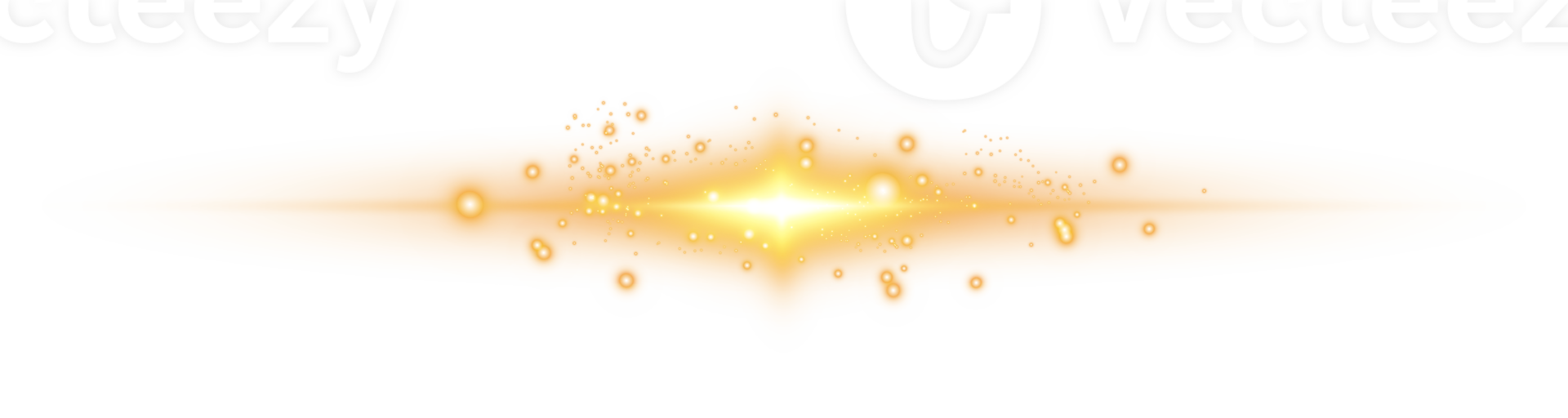 Yellow horizontal lens flares. Laser beams, horizontal light rays. Laser beams. Sparks and stars. PNG. png