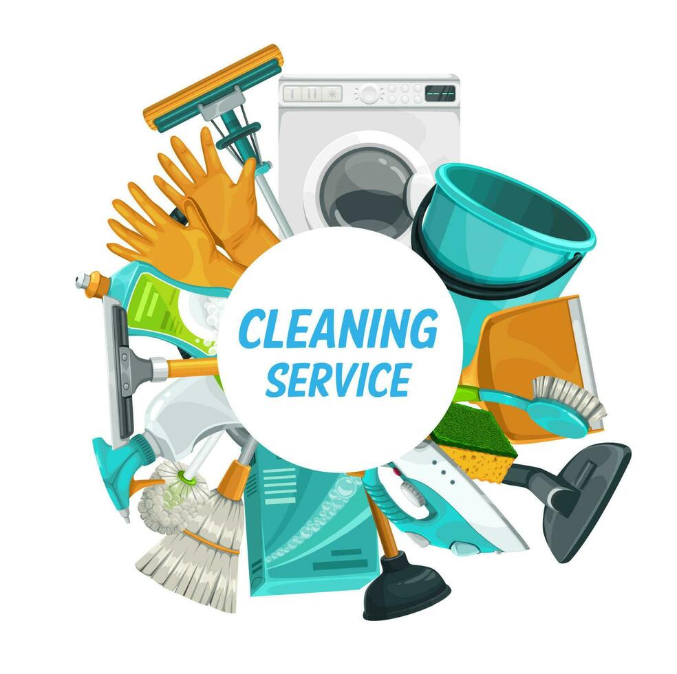casa limpieza servicio, hogar lavandería y tareas del hogar vector