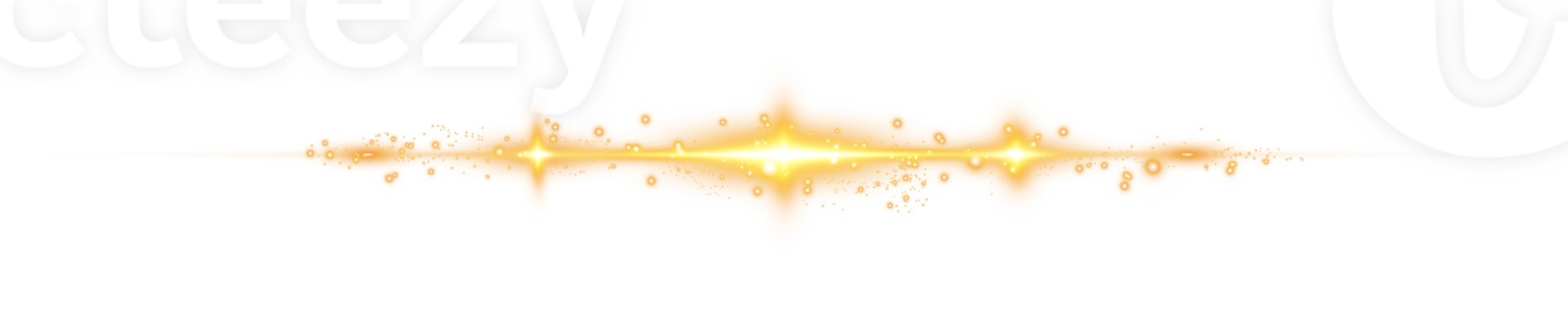 Yellow horizontal lens flares. Laser beams, horizontal light rays. Laser beams. Sparks and stars. PNG. png