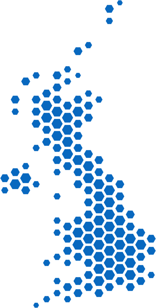 hexagon shape of england map. png