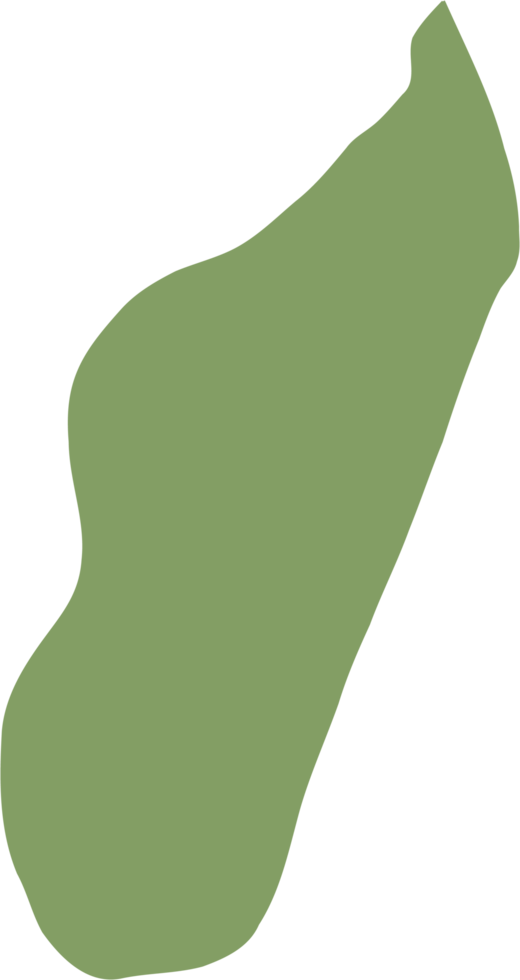 doodle freehand drawing of madagascar map. png