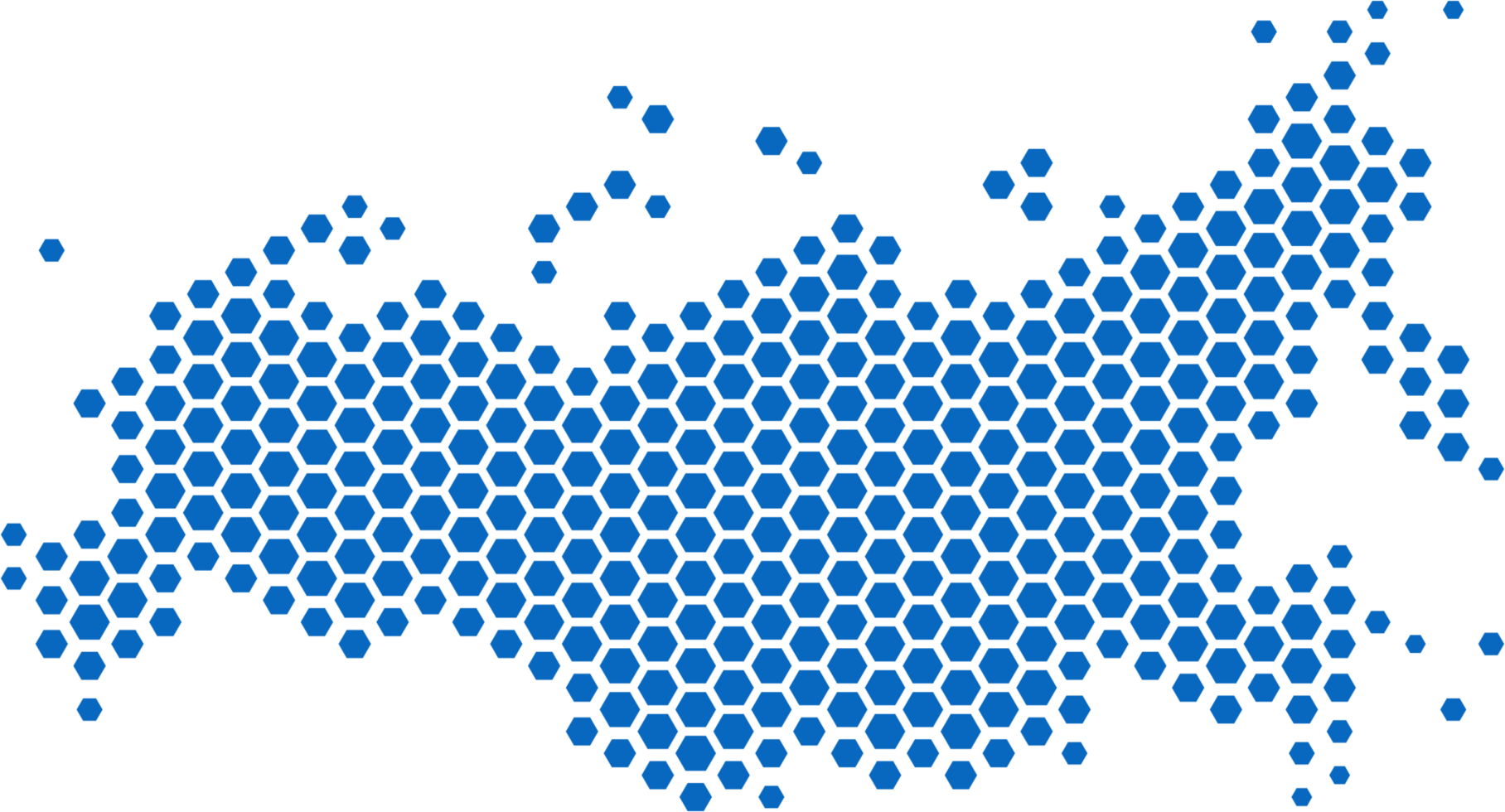 hexágono forma do Rússia mapa. png