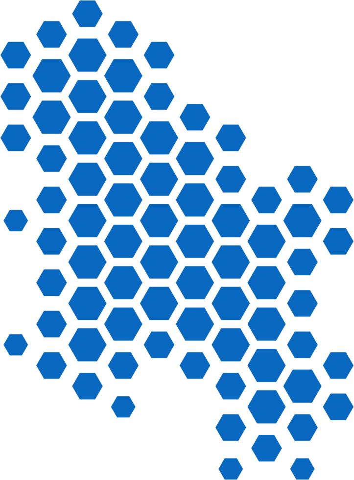 hexágono forma de serbia mapa. png