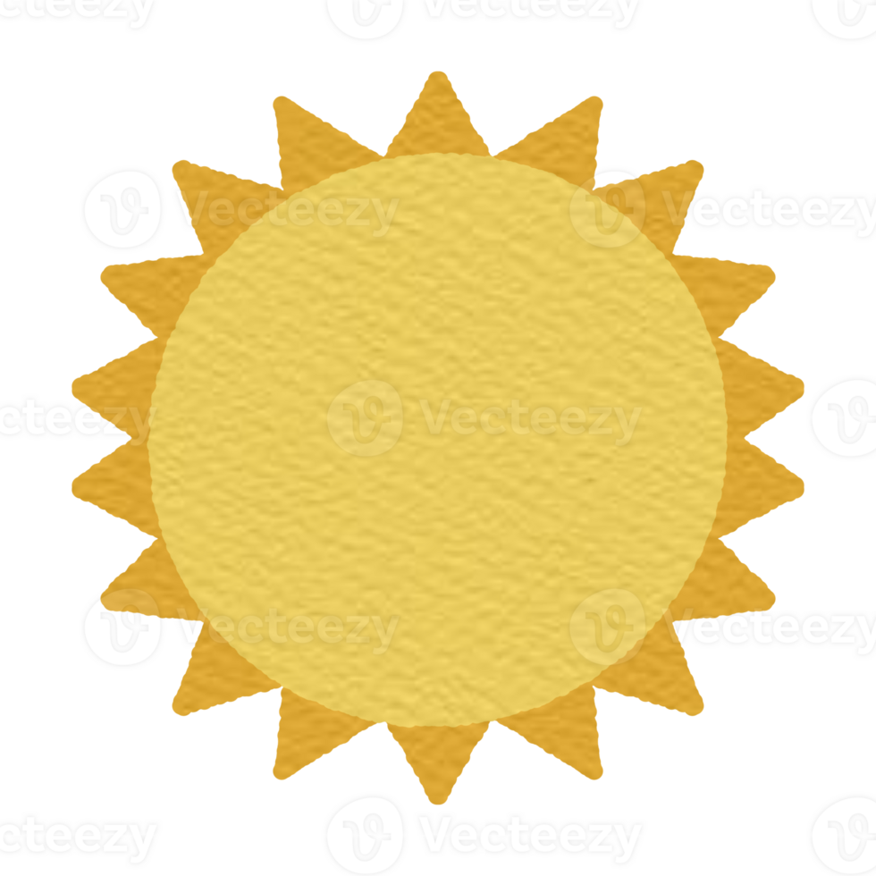 Yellow sunshine illustration png