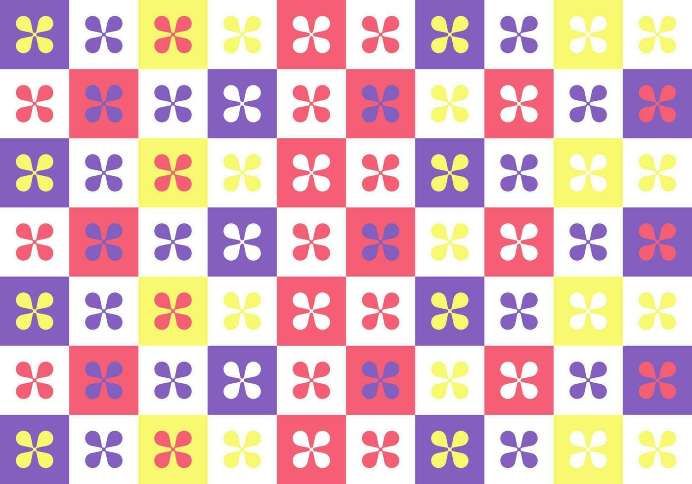 set of colorful free form object and symbol seamless pattern background vector