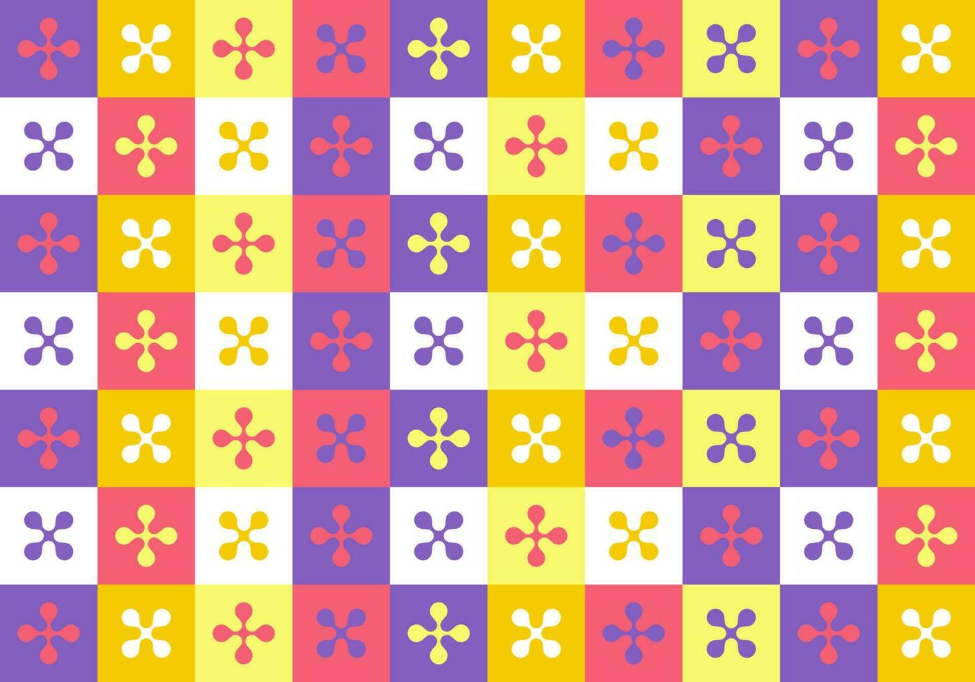 set of colorful free form object and symbol seamless pattern background vector