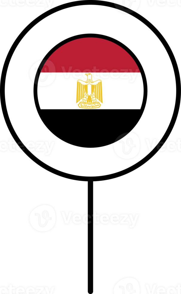 Egypt flag circle pin icon. png