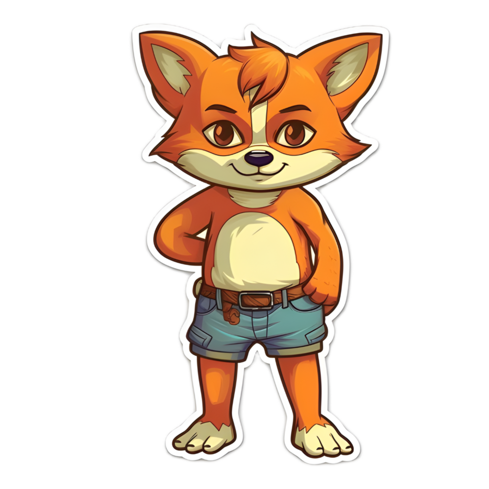 Enchanting Tails  Cute Cartoon Fox Characters png