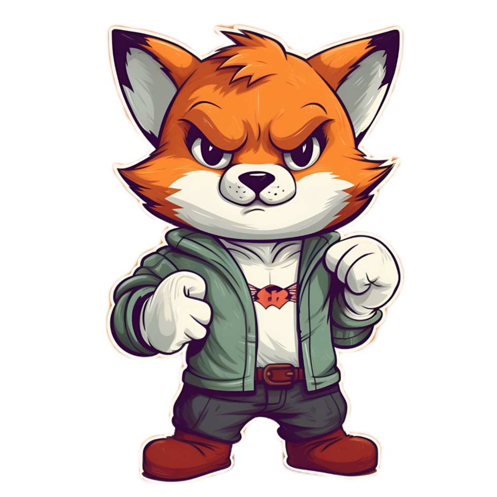 Fantastic Mr. Fox Cute Cartoon Fox Illustration png