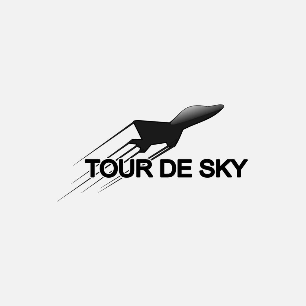 Logo Travel, Airplane, Circle. Travel, Backpacker, Tour, logo Unique, Modern, Minimalist. Business identity Vector Icon.