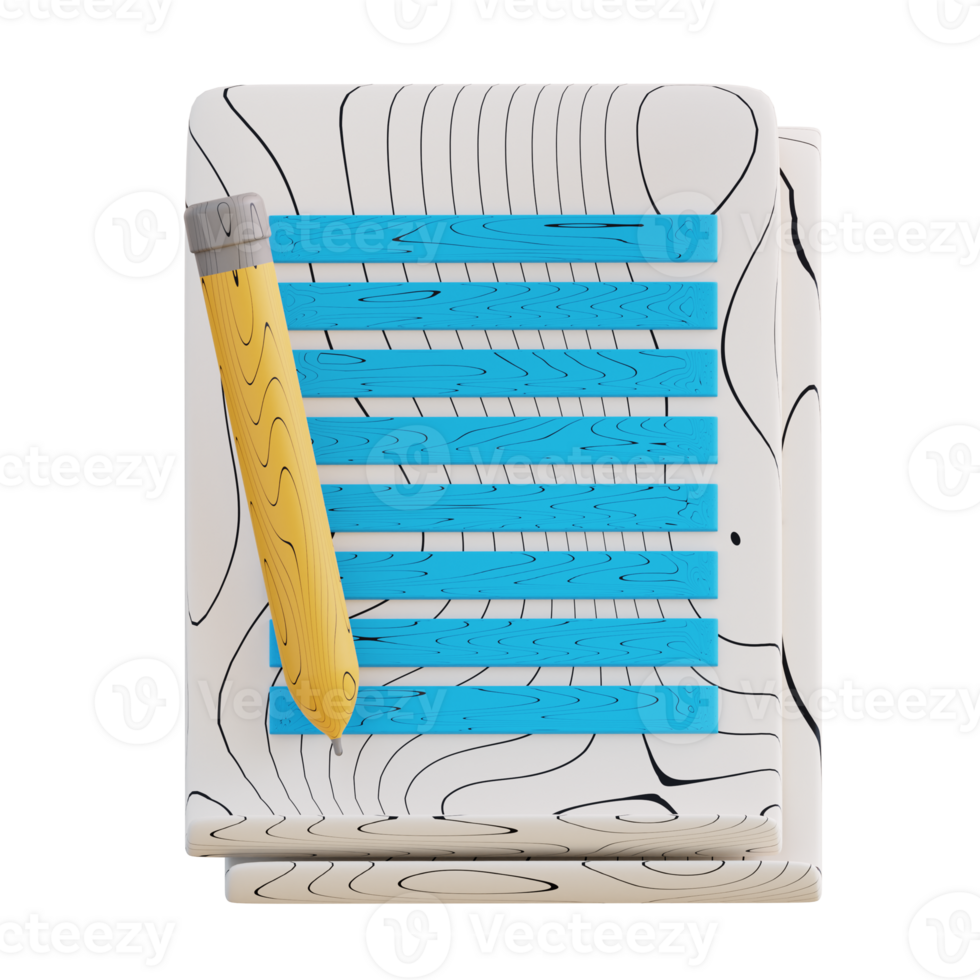 3d illustration business notes png
