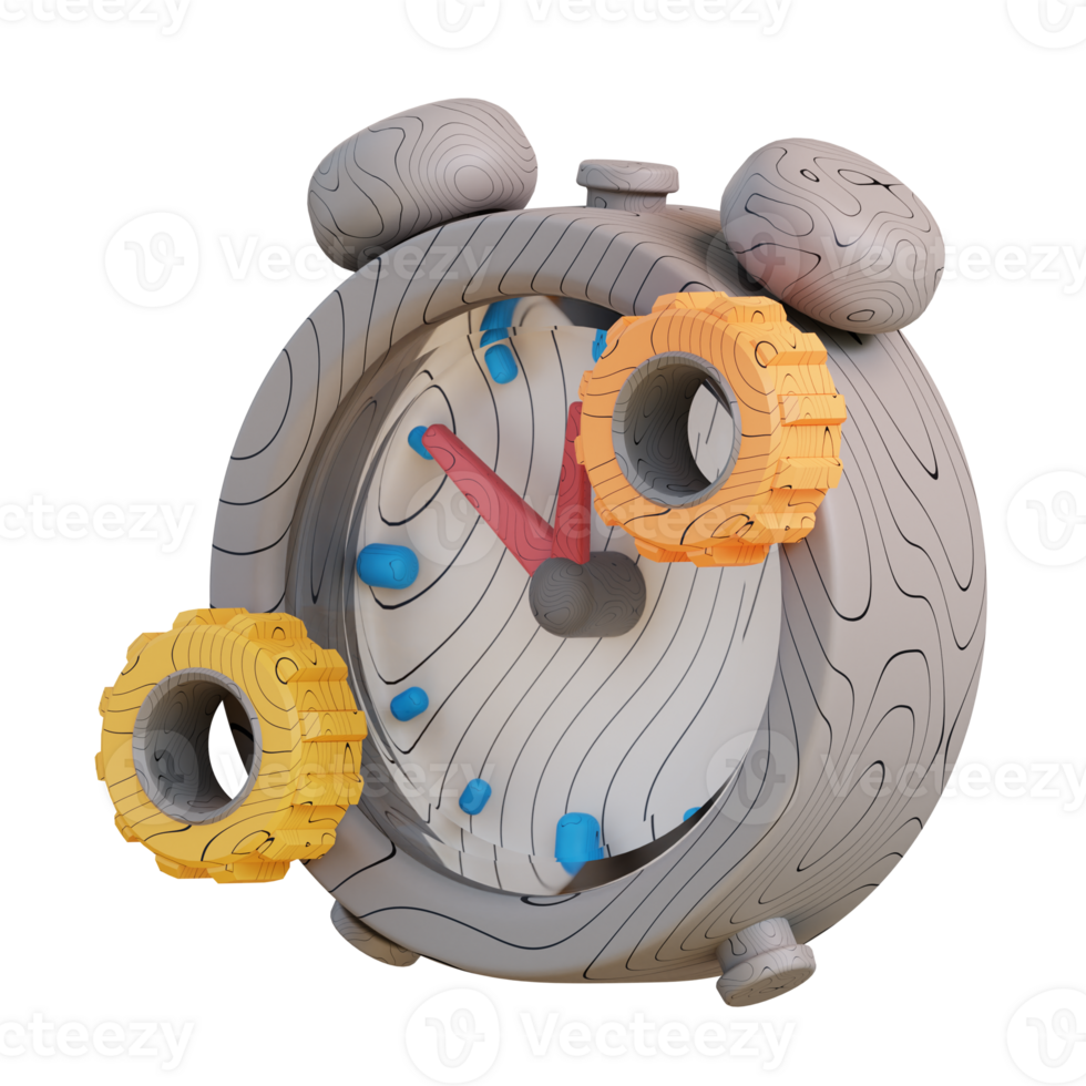 3d illustration of time management png