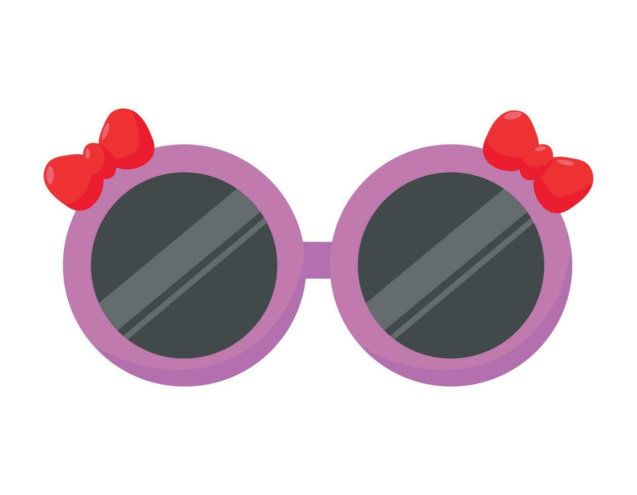 sunglasses for children in flat style on a white background vector