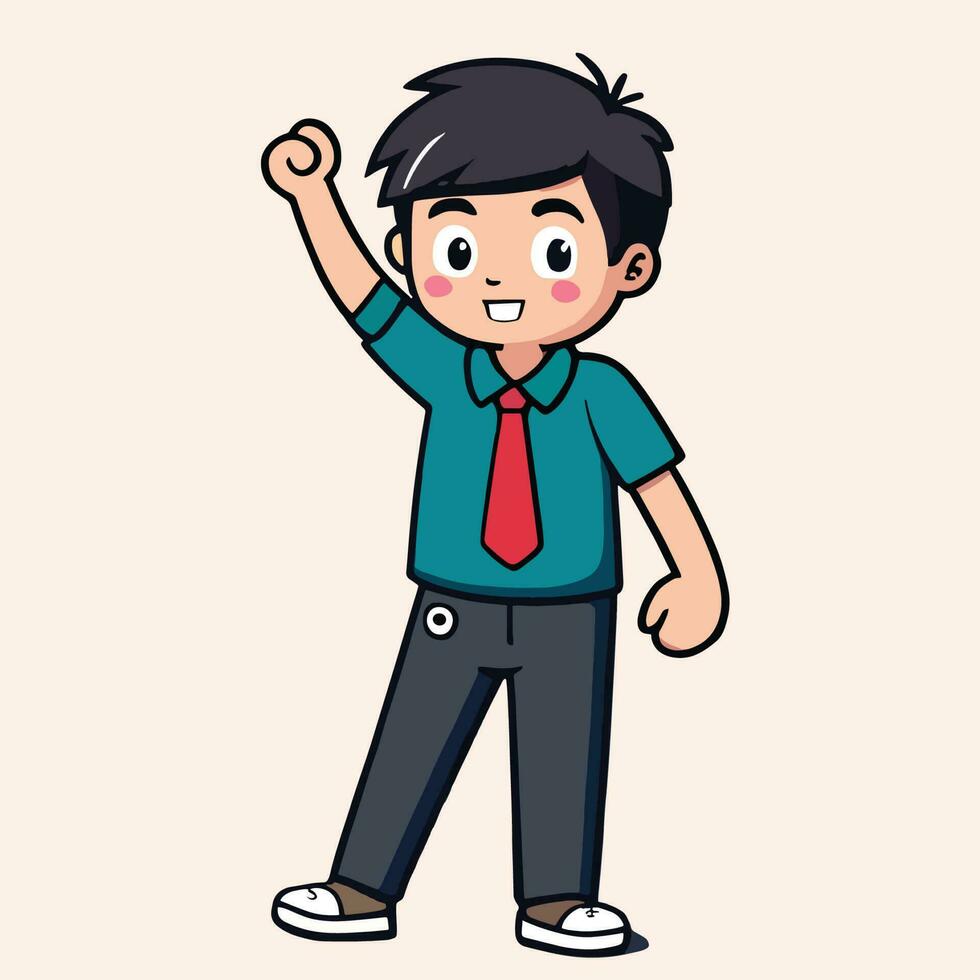 boy cartoon character cute funny vector illustration eps 10