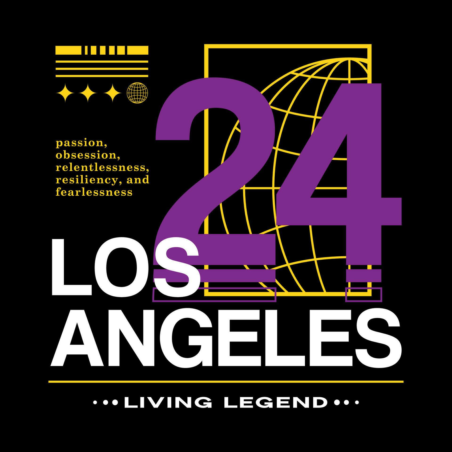 Los Angeles streetwear y2k slogan quote vintage style logo vector icon