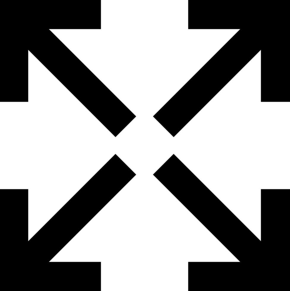 Arrow pointing out vector