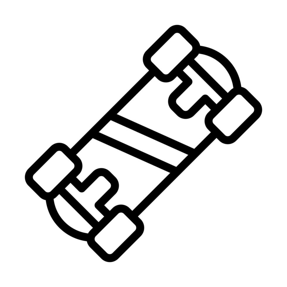 skateboard line style icon, vector icon can be used for mobile, ui, web