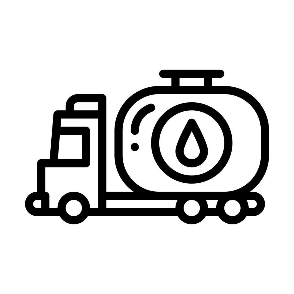 tanker truck line style icon, vector icon can be used for mobile, ui, web