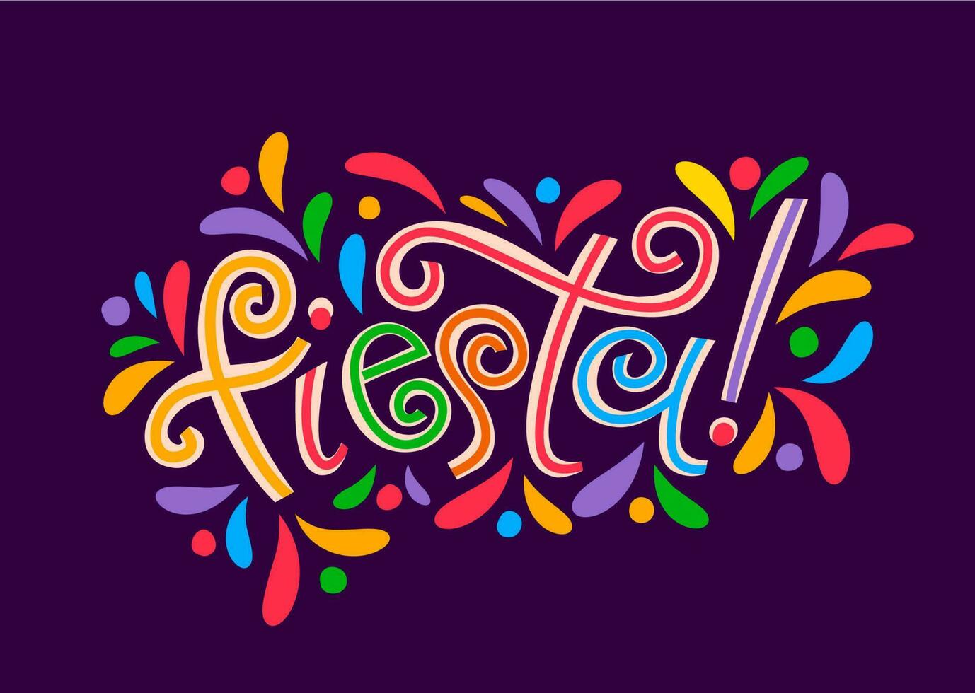 Fiesta party banner, Mexican or Spanish holiday vector