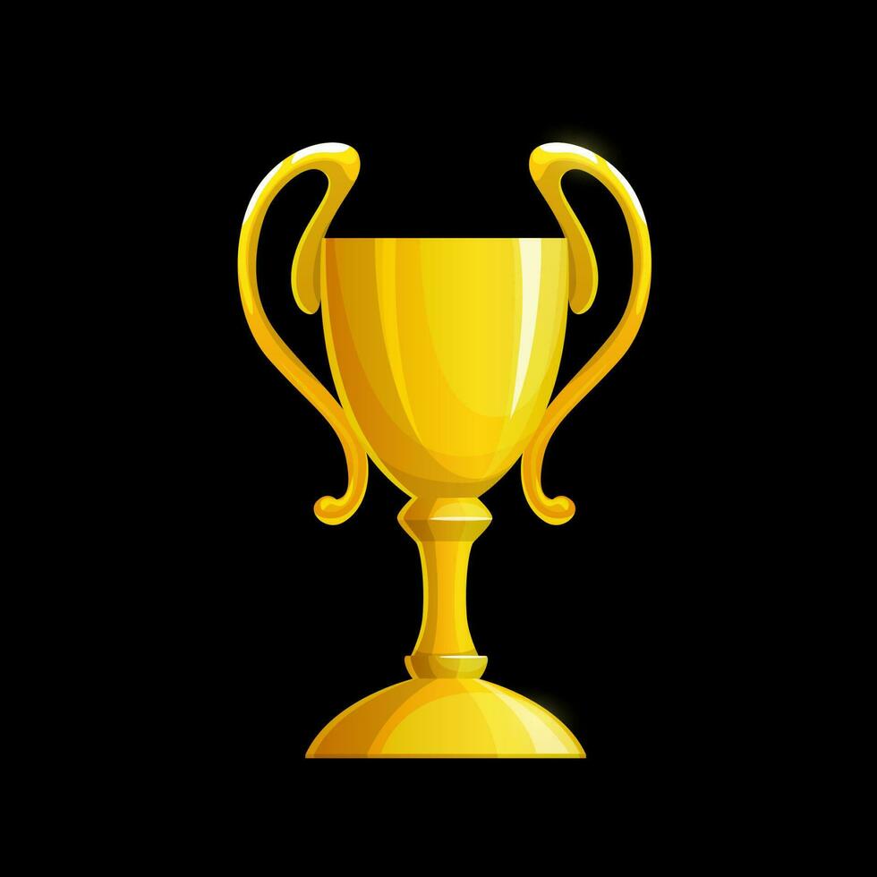 Winner golden cup goblet interface vector icon