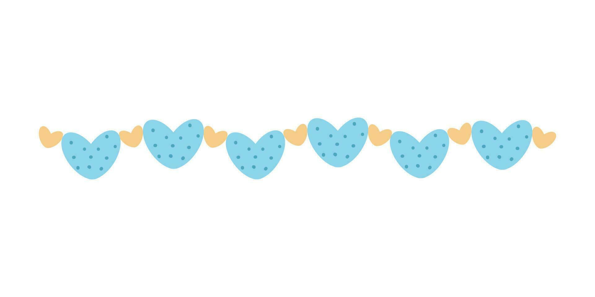 Heart String Element Decoration for valentines, women, mother day greeting invitation graphic design. vector