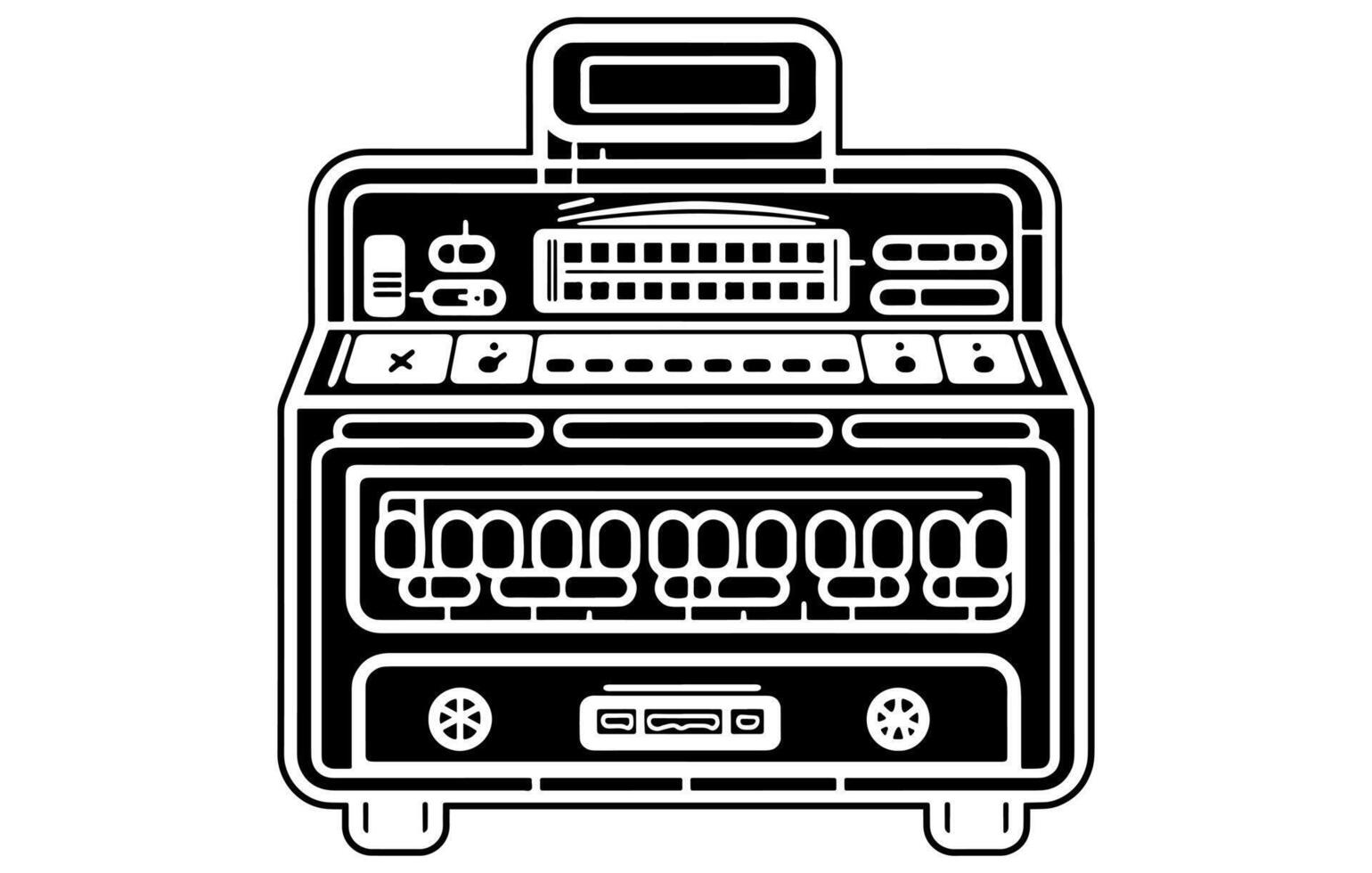 Icon of cash machine for cashier employee in store,Cash Register Icon,Cash register apparatus,cash register machine icon vector illustration
