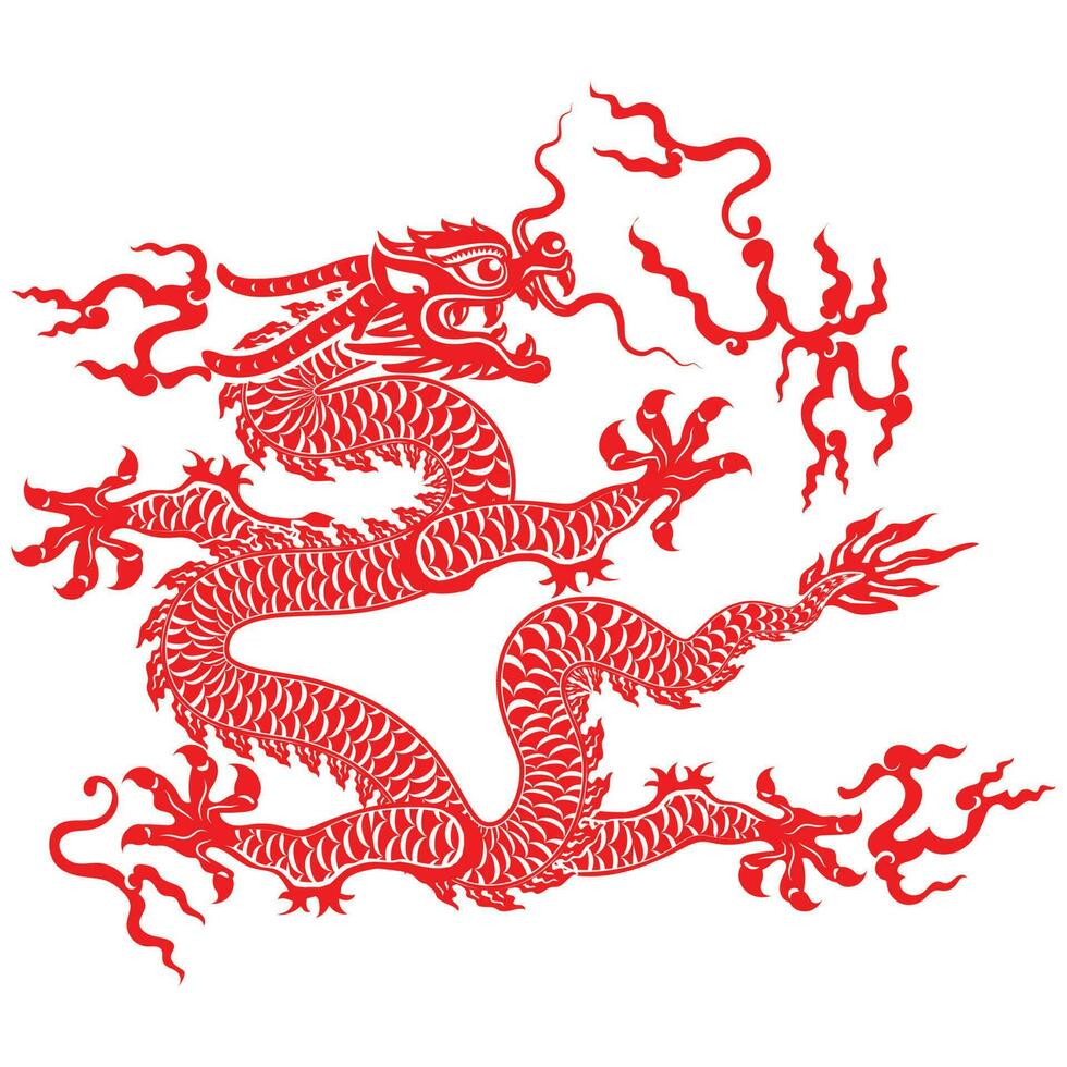 Happy chinese new year 2024 year of the chinese dragon zodiac vector