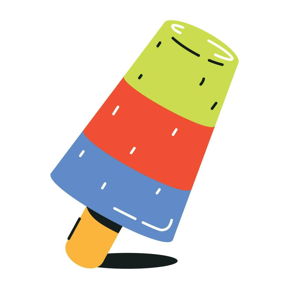 Eye catchy flat icon of sundae vector