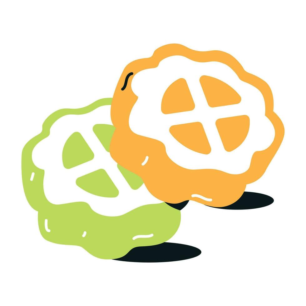 Chinese cakes flat icon design vector