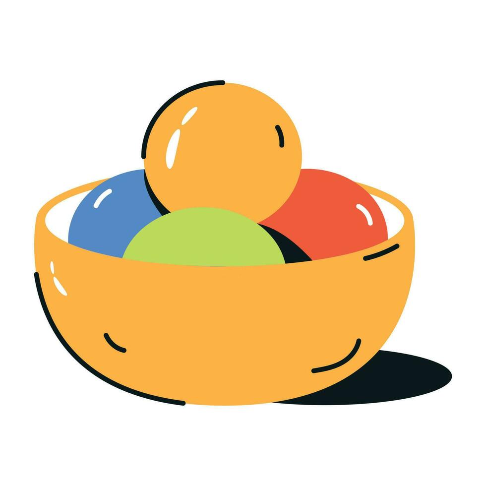 Check a flat icon of egg soup vector