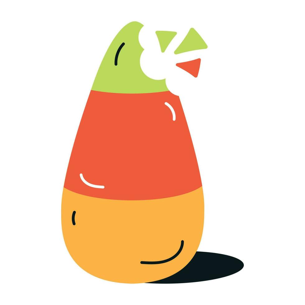 An appealing flat icon of jelly candy vector