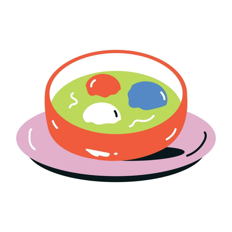 A scalable flat icon of dango vector