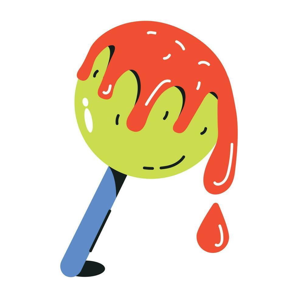 lollipop flat icon, editable design vector