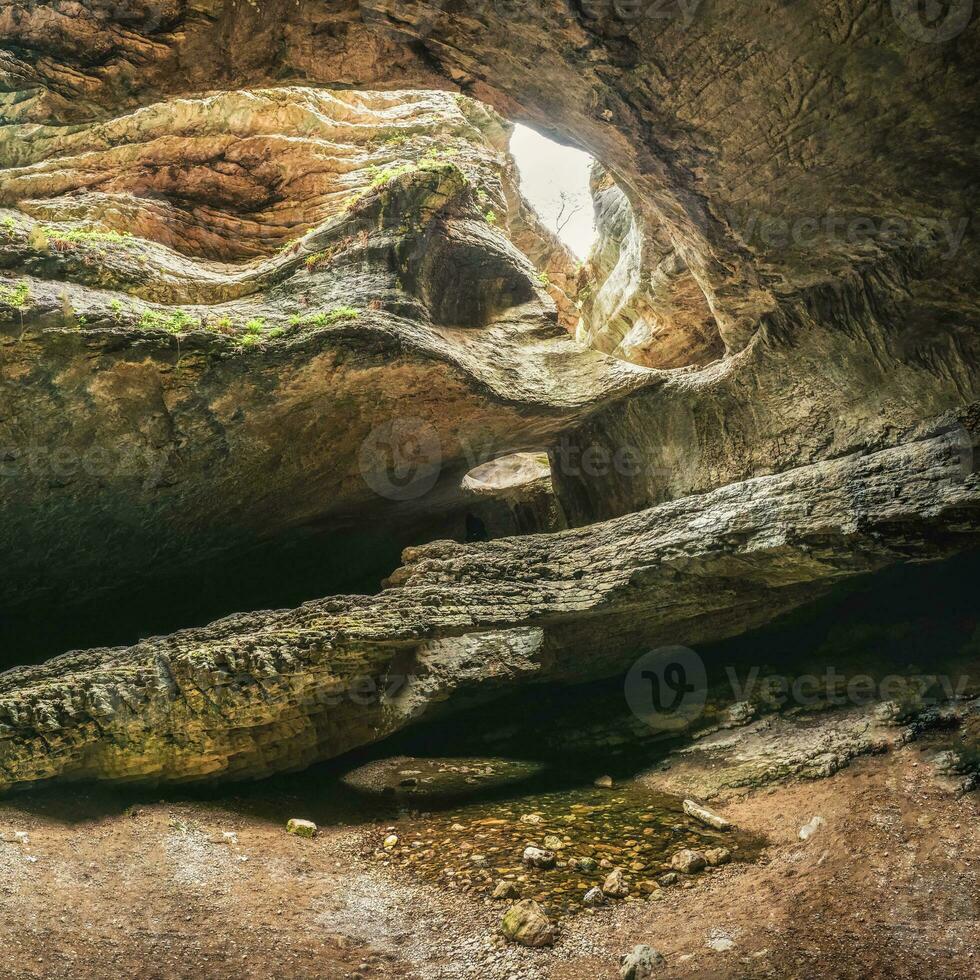 saltinskij garganta - un único naturaleza reservar. garganta en montañas paisaje naturaleza en daguestán Rusia. foto