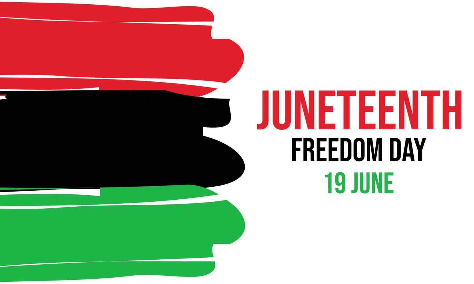 Juneteenth Freedom Day. African-American Independence Day, June 19.banner design template Vector illustration background design.